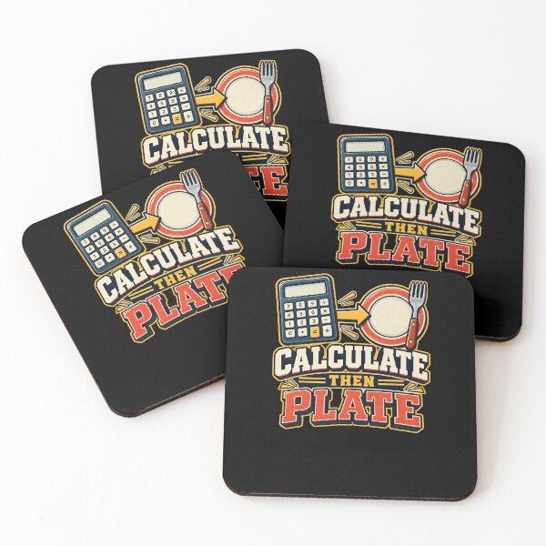 Item preview, Calculate Then Plate Food Tracking Humor designed and sold by elderberry.