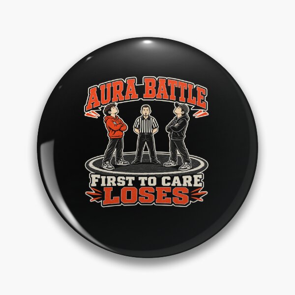 Item preview, Funny Aura Battle First To Care Loses Cringe Meme Art designed and sold by elderberry.