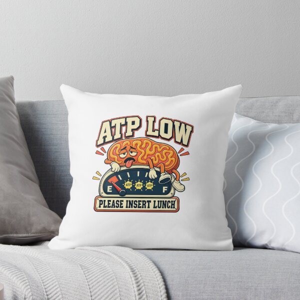 Item preview, Funny ATP Low Please Insert Lunch Mitochondria Brain Humor Art designed and sold by elderberry.