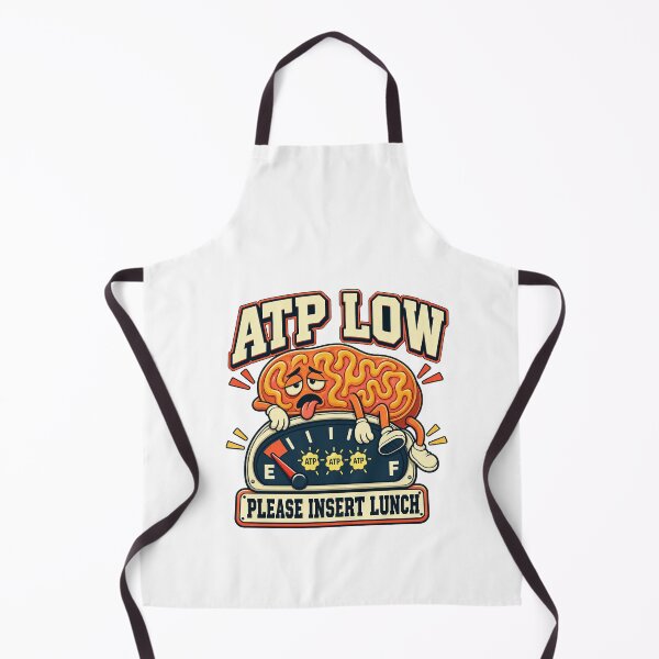 Item preview, Funny ATP Low Please Insert Lunch Mitochondria Brain Humor Art designed and sold by elderberry.