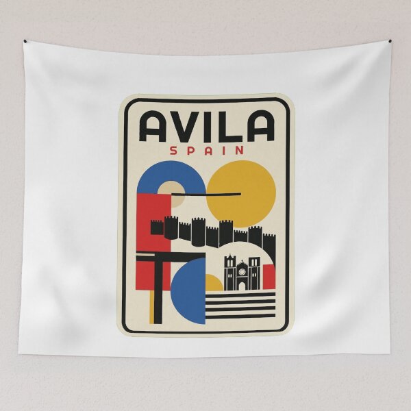 Item preview, Retro Avila Bauhaus Geometric Skyline designed and sold by k3rstman1.