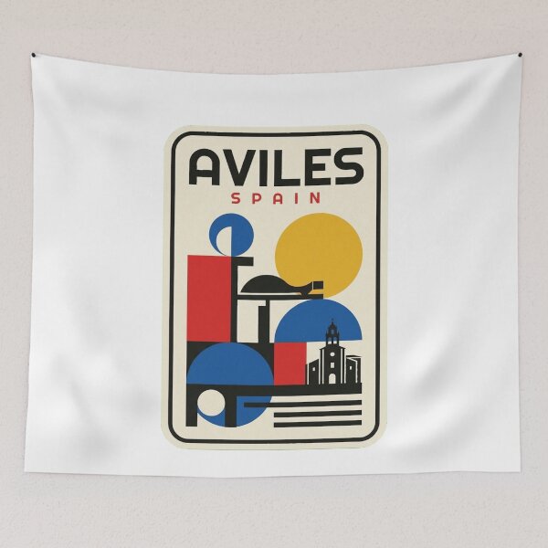Item preview, Retro Aviles Bauhaus Geometric Skyline designed and sold by k3rstman1.