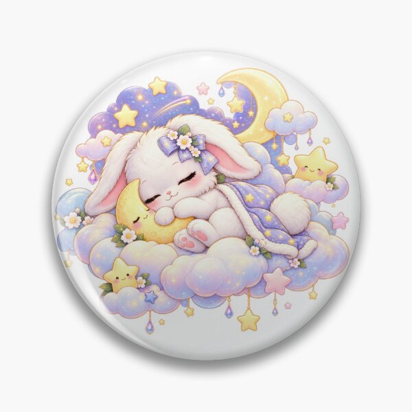 Item preview, Sleepy Bunny Dreaming on the Moon designed and sold by jgvisualarts.