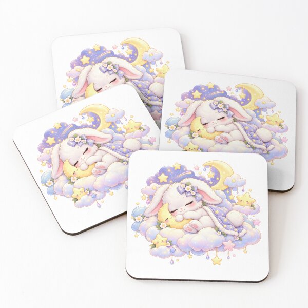 Item preview, Sleepy Bunny Dreaming on the Moon designed and sold by jgvisualarts.