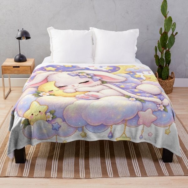 Item preview, Sleepy Bunny Dreaming on the Moon designed and sold by jgvisualarts.
