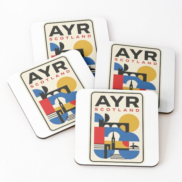 Item preview, Retro Ayr Bauhaus Geometric Skyline designed and sold by k3rstman1.