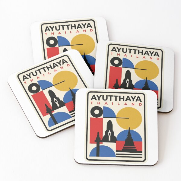 Item preview, Retro Ayutthaya Bauhaus Geometric Skyline designed and sold by k3rstman1.