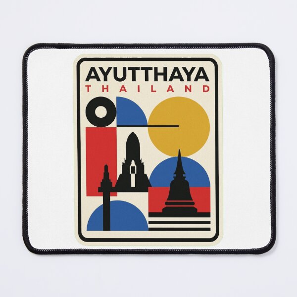 Item preview, Retro Ayutthaya Bauhaus Geometric Skyline designed and sold by k3rstman1.