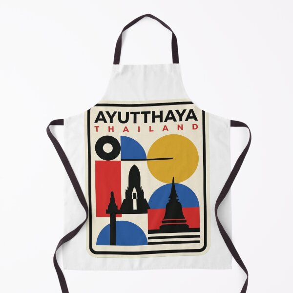 Item preview, Retro Ayutthaya Bauhaus Geometric Skyline designed and sold by k3rstman1.
