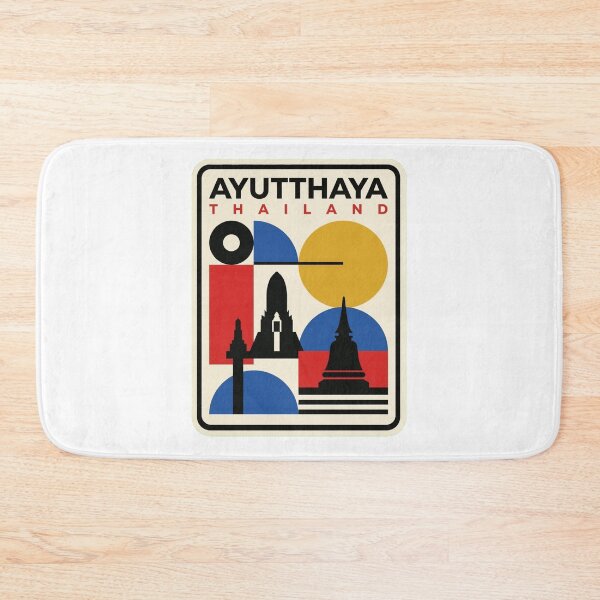 Item preview, Retro Ayutthaya Bauhaus Geometric Skyline designed and sold by k3rstman1.
