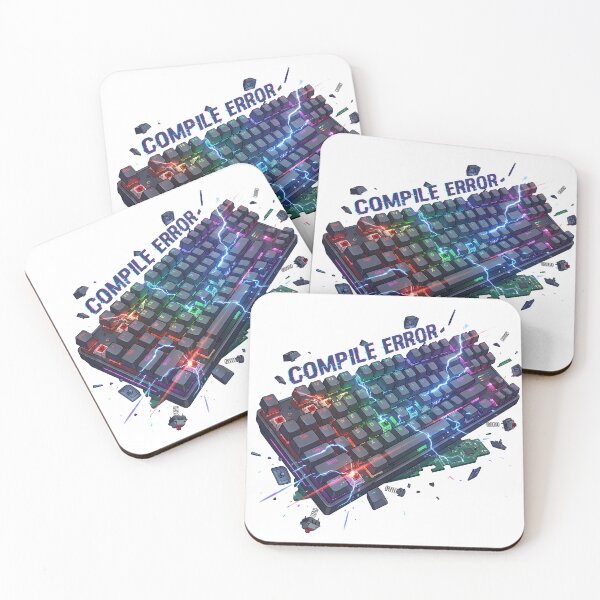 Item preview, Compile Error Keyboard Smash Cyberpunk Programmer Rage Humor designed and sold by WorldShop17.