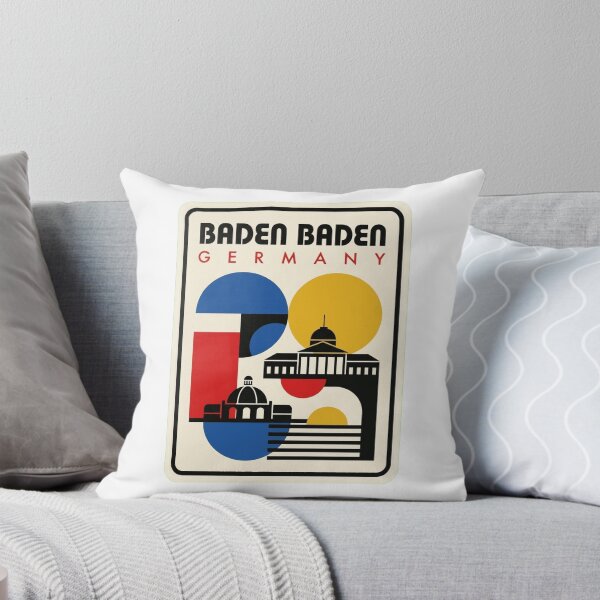 Item preview, Retro Baden Baden Bauhaus Geometric Skyline designed and sold by k3rstman1.