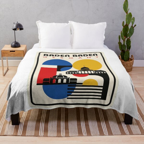 Item preview, Retro Baden Baden Bauhaus Geometric Skyline designed and sold by k3rstman1.
