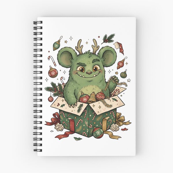 Item preview, Cute Christmas Monster in Box - Creepy Winter - Funny Christmas Greetings designed and sold by VibranPalette.