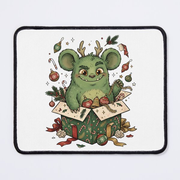 Item preview, Cute Christmas Monster in Box - Creepy Winter - Funny Christmas Greetings designed and sold by VibranPalette.