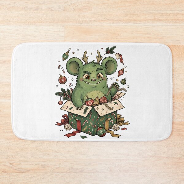 Item preview, Cute Christmas Monster in Box - Creepy Winter - Funny Christmas Greetings designed and sold by VibranPalette.