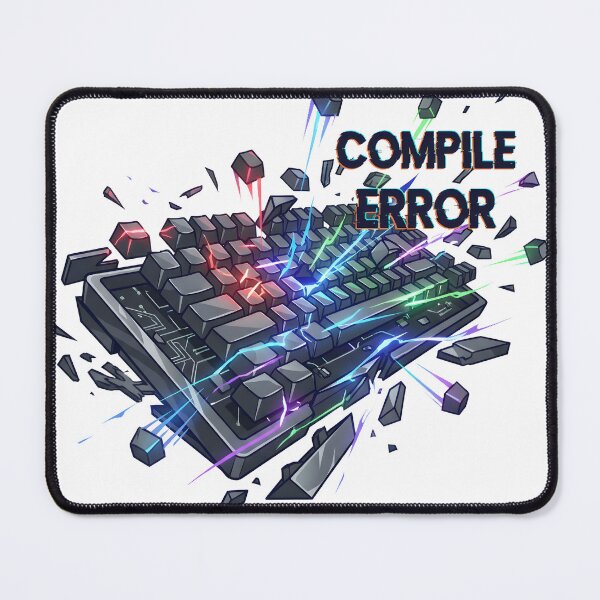 Item preview,  Compile Error Keyboard Smash Cyberpunk Programmer Rage Humor designed and sold by WorldShop17.