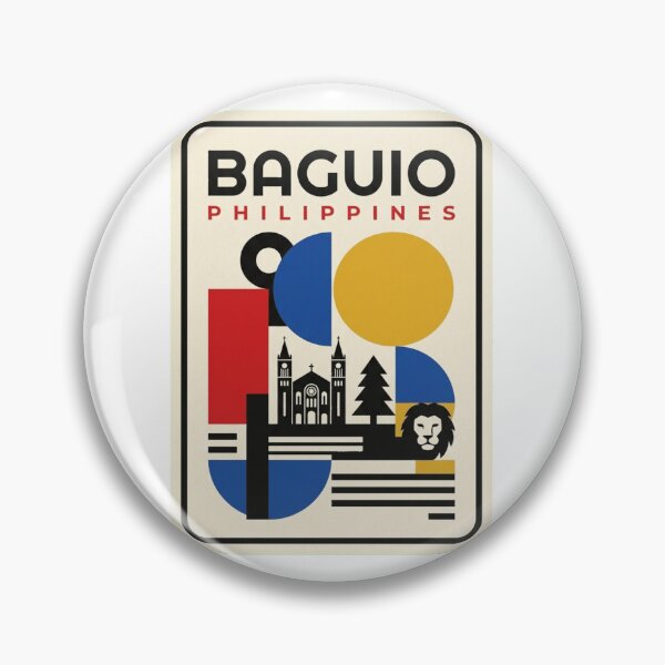 Item preview, Retro Baguio Bauhaus Geometric Skyline designed and sold by k3rstman1.