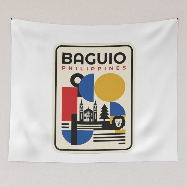 Item preview, Retro Baguio Bauhaus Geometric Skyline designed and sold by k3rstman1.