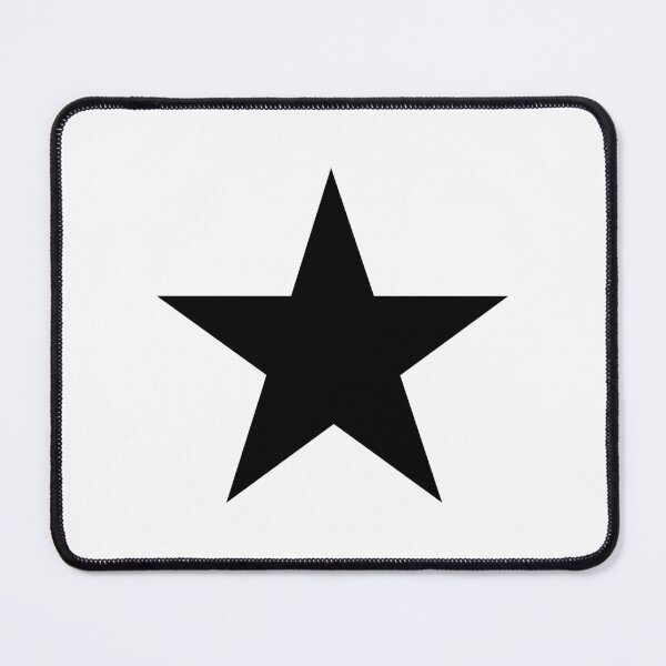 Item preview, Black Five Point Star designed and sold by pattern-archive.