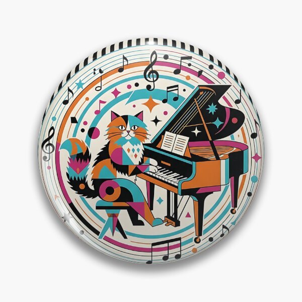 Item preview, Persian Cat Pianist designed and sold by PictoVibe.