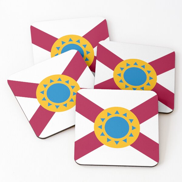 Item preview, Simplified Florida Flag with Sun designed and sold by Karate Octopus.