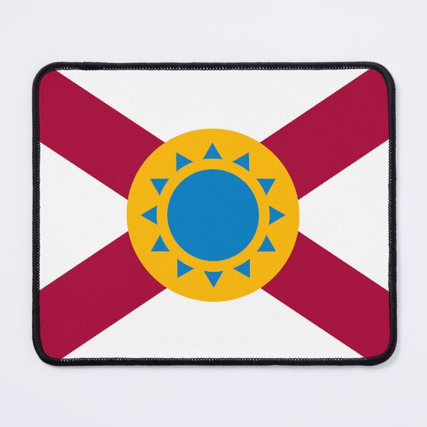Item preview, Simplified Florida Flag with Sun designed and sold by Karate Octopus.