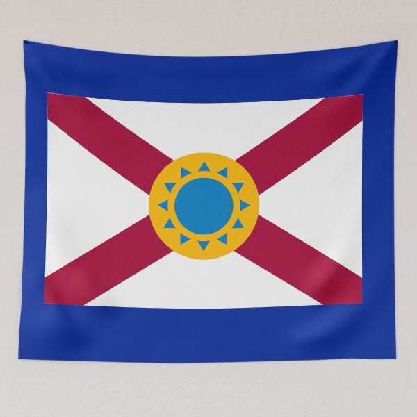 Item preview, Simplified Florida Flag with Sun designed and sold by Karate Octopus.
