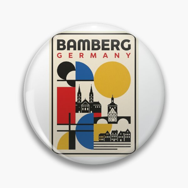 Item preview, Retro Bamberg Bauhaus Geometric Skyline designed and sold by k3rstman1.