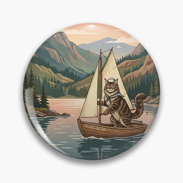 Item preview, Maine Coon Sailing designed and sold by PictoVibe.
