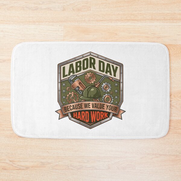 Item preview, Labor Day Hard Work Shirt - Industrial Gear Tool Badge Tee designed and sold by relso.