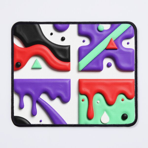 Item preview, fluid forms C colorful geometric quad abstract design designed and sold by SmashingDeals.