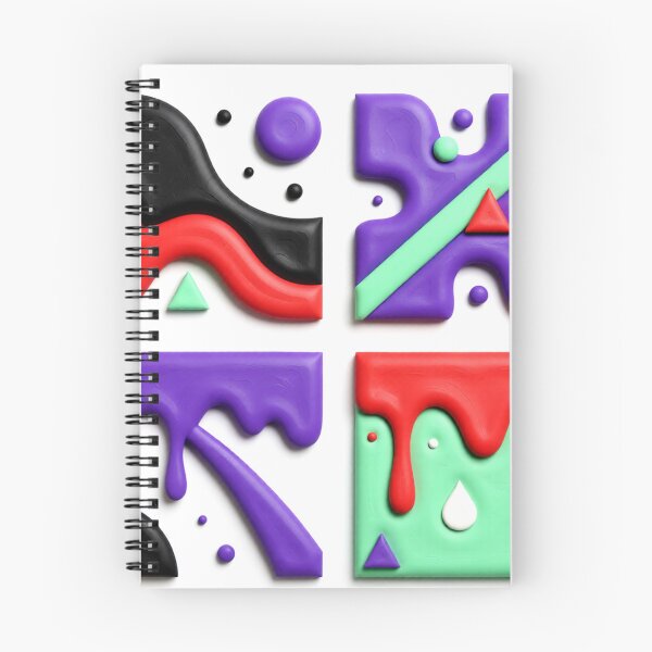 Item preview, fluid forms C colorful geometric quad abstract design designed and sold by SmashingDeals.