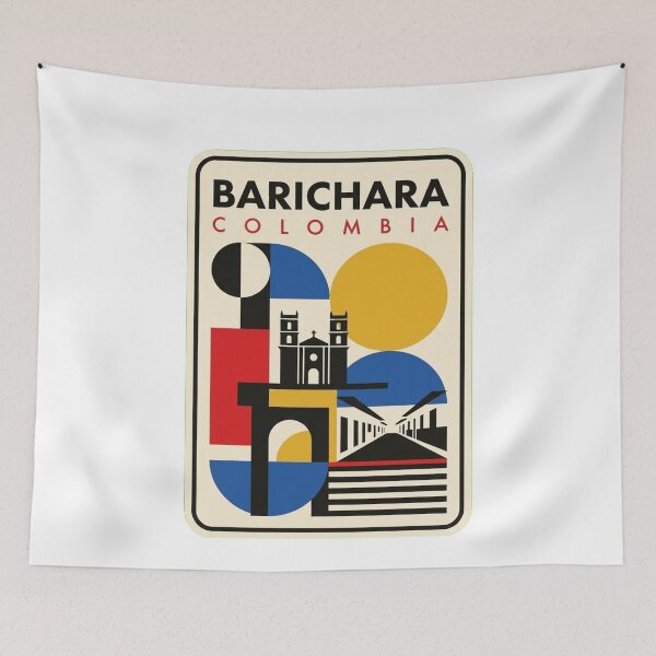 Item preview, Retro Barichara Bauhaus Geometric Skyline designed and sold by k3rstman1.