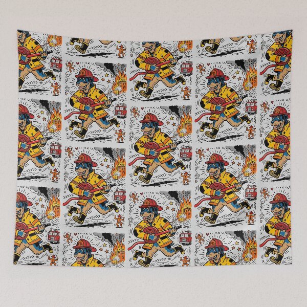 Item preview, Rottweiler Firefighter designed and sold by PictoVibe.