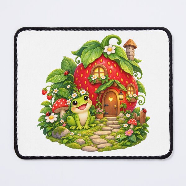 Item preview, Frog by Strawberry Mushroom Cottage designed and sold by jgvisualarts.