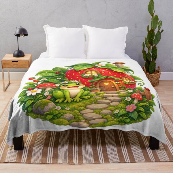 Item preview, Frog by Strawberry Mushroom Cottage designed and sold by jgvisualarts.