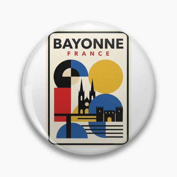 Item preview, Retro Bayonne Bauhaus Geometric Skyline designed and sold by k3rstman1.