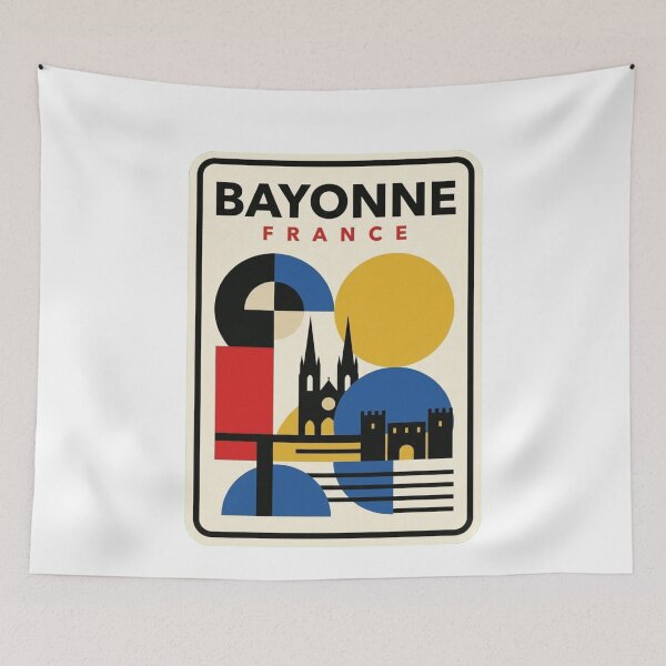Item preview, Retro Bayonne Bauhaus Geometric Skyline designed and sold by k3rstman1.