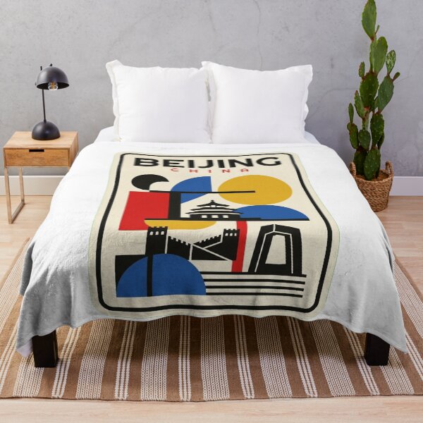 Item preview, Retro Beijing Bauhaus Geometric Skyline designed and sold by k3rstman1.