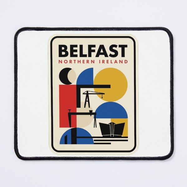 Item preview, Retro Belfast Bauhaus Geometric Skyline designed and sold by k3rstman1.