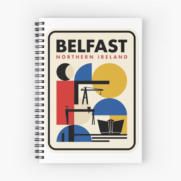 Item preview, Belfast retro Bauhaus horizonte geométrico designed and sold by k3rstman1.