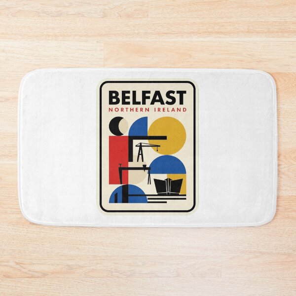 Artikelvorschau, Retro Belfast Bauhaus Geometrische Skyline entworfen und verkauft von k3rstman1.