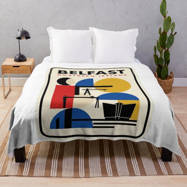 Item preview, Retro Belfast Bauhaus Geometric Skyline designed and sold by k3rstman1.