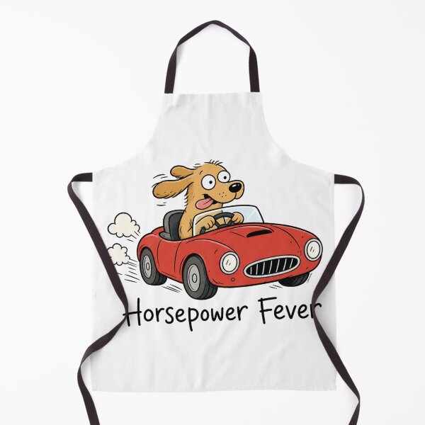 Item preview, Horsepower Fever – Wild‑Eye Dog in a Red Hot Convertible designed and sold by Automotive Art by Greg.
