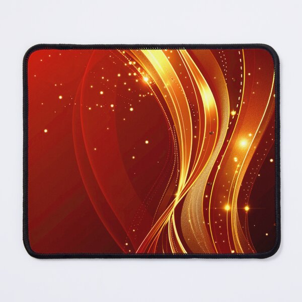 Item preview, Japanese-Inspired Luxurious Red And Golden Abstract Swirl designed and sold by DEC02.