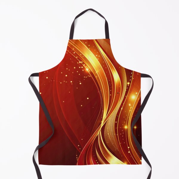 Item preview, Japanese-Inspired Luxurious Red And Golden Abstract Swirl designed and sold by DEC02.
