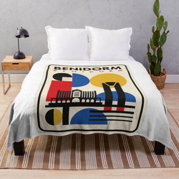 Item preview, Retro Benidorm Bauhaus Geometric Skyline designed and sold by k3rstman1.