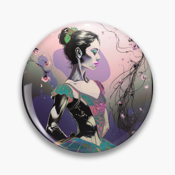 Item preview, Contemporary Neon Ballerina Tutu Dance Poster designed and sold by AXENT Designs.