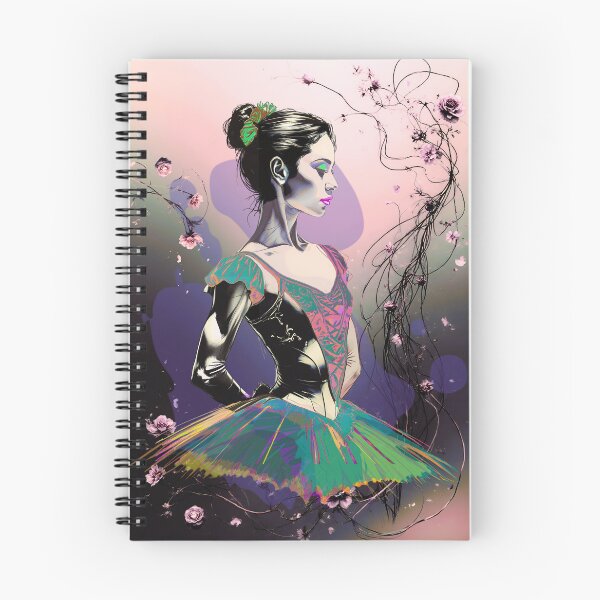 Item preview, Contemporary Neon Ballerina Tutu Dance Poster designed and sold by AXENT Designs.